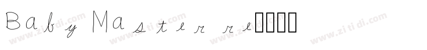 Baby Master re字体转换